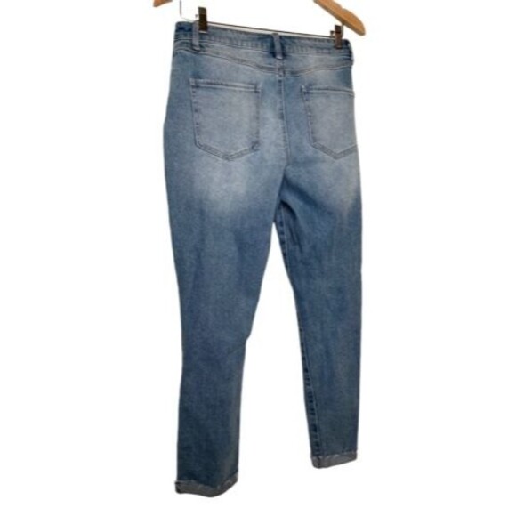Rewash Distressed Stretch Super High Rise Mom Jean Cuffed Capri Size 7 / 28 - Picture 1 of 11